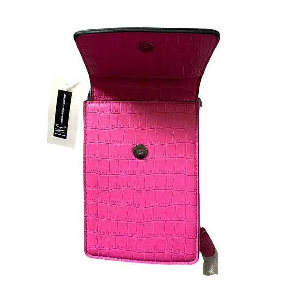 INC International Concepts Mini Cross Body Bag Fanny Hot Pink - Picture 7 of 7